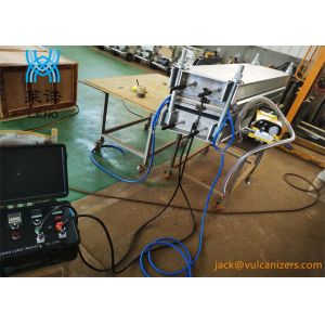 China Pressure Frame A Type High Strength Aluminum Alloy Conveyor Belt Vulcanizing Machine Customizable Heating Plate Size Control Box Size 450x350x250 factory