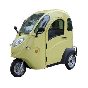 China EEC Motorized 3 Wheel Electric Tricycle 800W 72V 20AH With Enclosed ABS Cabin factory