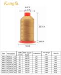 Flexible 210D/3 Nylon Bonded Sewing Thread for Sofas Shoes and Leather 100%