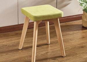 China Soft Upholstered Modern Dressing Stool Chair With Solid Wood Frame factory