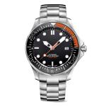 42mm 3ATM Stainless Steel Wristwatch Timepiece Men Quartz Watches Rotate Bezel
