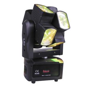 China Music Dance Double Wheel Rotation 10W LED Stage Light for Entertainments Party factory