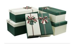 China Customzied size Christmas valentine rectangle and tree shape rigid paper gift box factory