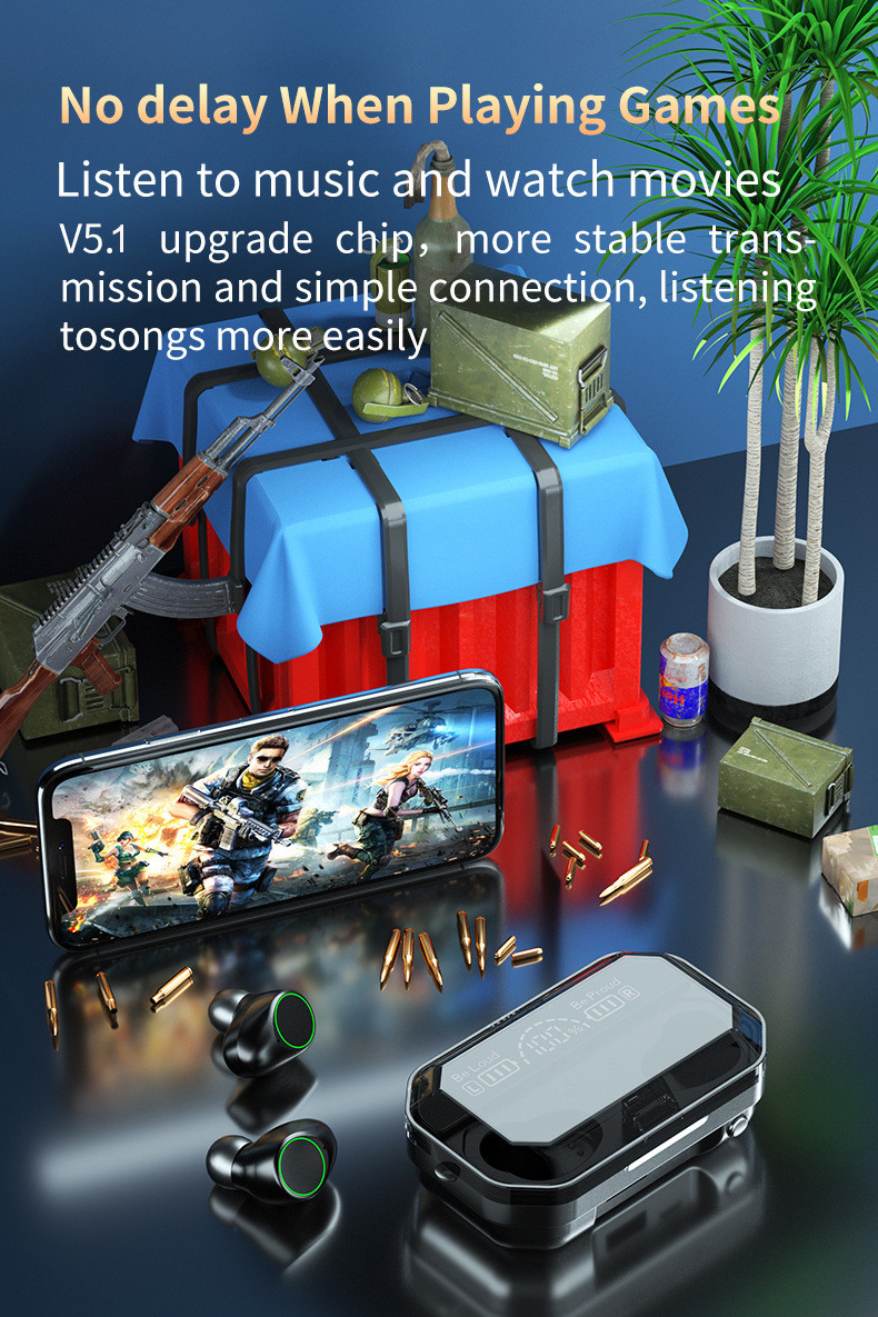 AVRCP HSP 10M Handsfree Wireless Earbuds For Android Phone Calls