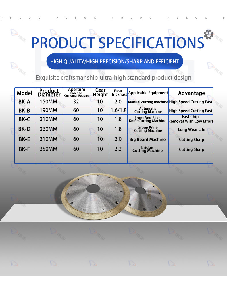 Round 150mm Diamond Saw Blade For Glass / Ceramics And Stone