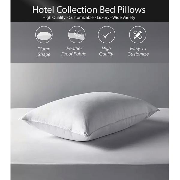 Luxury 100% Cotton Duck Feather Down Hotel Bed Pillows for Sleeping