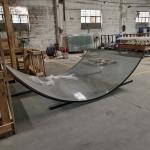 Huge Curved Low E Insulated Glass Toughened Heat Strengthened Glass