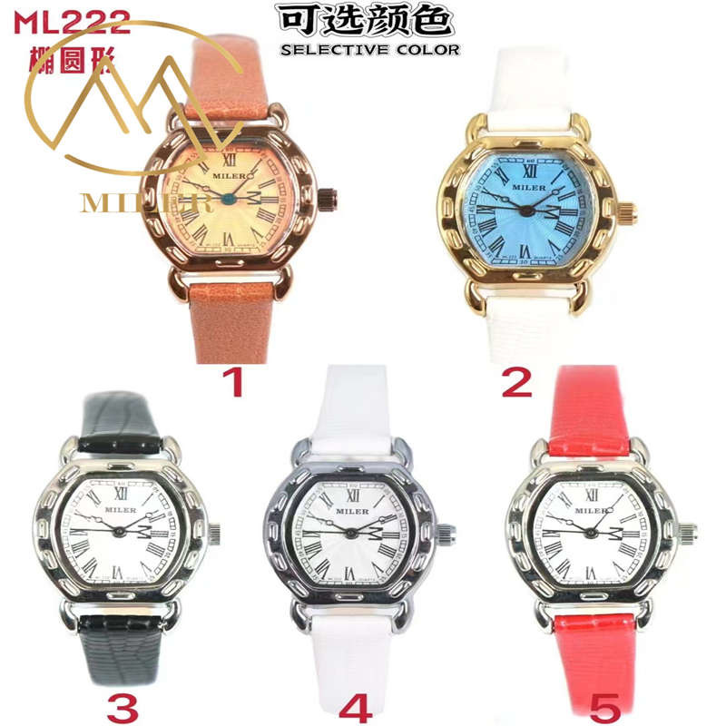 Timeless Elegance Leather Strap Quartz Watch Woman Watch