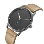 Luxury Mens Quartz Watch , 5 ATM Waterproof Business Leather Band Watch