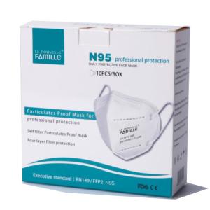 China Disposable Non Woven Face Mask KN95 FFP2 N95 Particulate Mask Anti Static factory