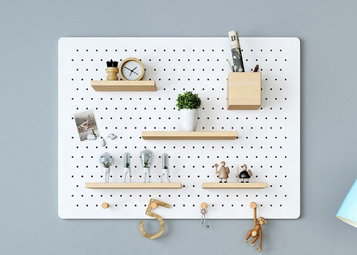 4mm 4.5mm 6mm White MDF Pegboard Decorative 4*8ft Melamine Wall Panel