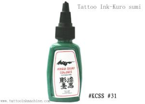 China Kuro Sumi 1OZ Eternal Tattoo Ink Green Color For Body Tattooing factory