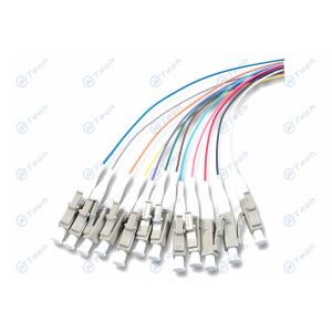 China OEM LC Fiber Optic Pigtail High Reliability / Stability For Data Processing Networks factory