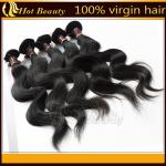 Body Wave Virgin Human Hair Extensions Natural Black / Brown Color