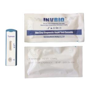 China Typhoid Infectious Disease Rapid Test Kits Igg Igm Antibody Cassette factory