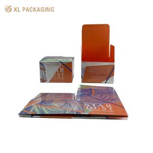 China OEM Eco Friendly Folding Skin Care Serum Box Packaging Cosmetics Eye Cream Card Paper Box factory
