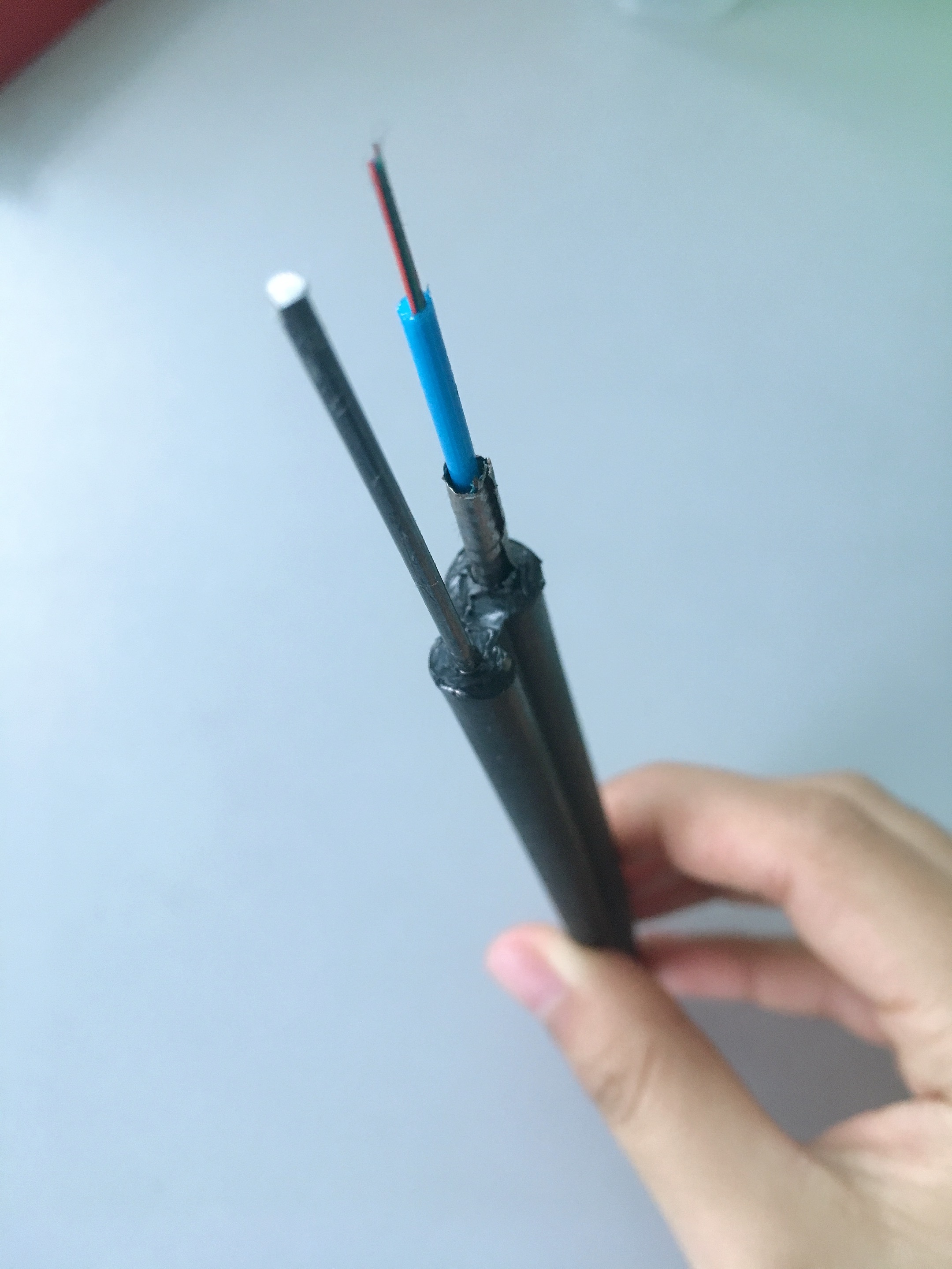 Self Supporting 6 Core Aerial GYXTC8S GYXTC8Y Figure 8 Fiber Optic Cable