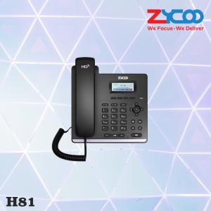 China 2 Lines Business Sip Desk Phone Black With RJ9 HD Handset factory