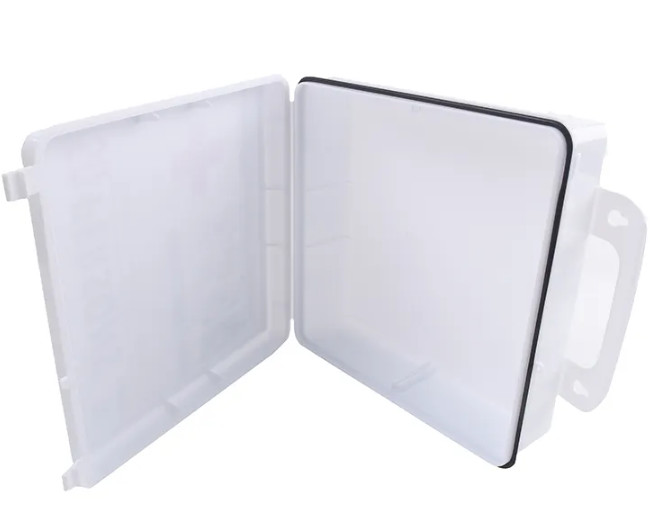 White Professional Plastic Family Portable First Aid Box Home Office
