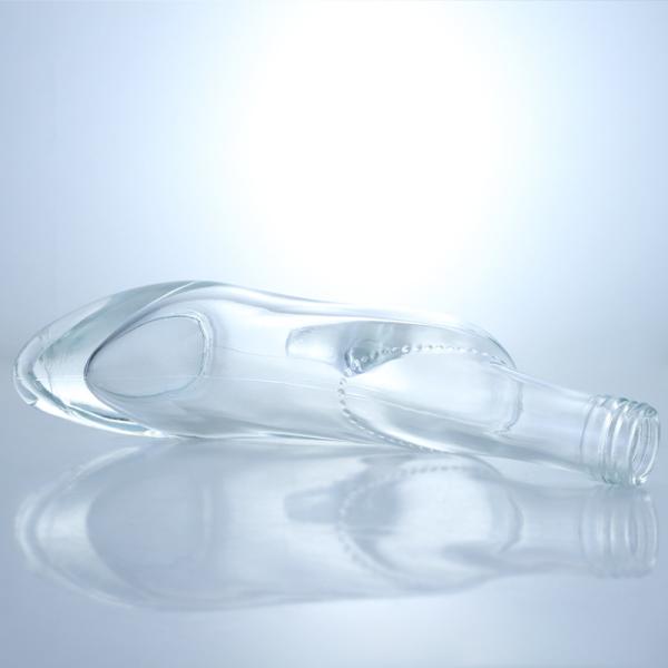 Glass 350ml 500ml High Heel Shoe Shape Liquor Whiskey Red Wine Bottle for