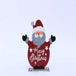 Handmade Outdoor Metal Santa Claus Recycled Metal Indoor Christmas Decorations