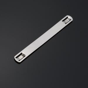 China 304 Stainless Steel Cable Tags Labels Releasable 9.5mmx89mm Customized factory