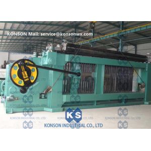 500m/Hr  Galvanized Zinc Coated Gabion Mesh Machine with low running noise