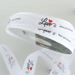 2.5cm*36m Valentine's Day Printed Ribbon For Gift Box Package