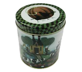 Recyclable CMYK Printed 0.23mm Tinplate Round Tin Cans