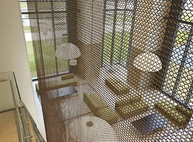 Aluminum 0.8 Mm Wire Diameter Chainmail Curtain Decorative Ring Metal Mesh Excellent Durability And Flexibility