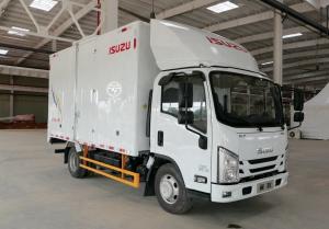 China Manual Transmission 170HP 4.08m Single Row Van Light Cargo Truck With 160L Oil Tank factory