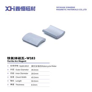 China Wet Compression Molding Of Permanent Magnet Ferrite For Motorcycle Motors W183 factory