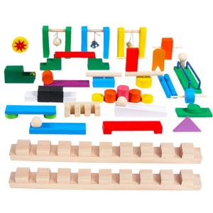 China Wooden Colored Domino Accessories For Children factory