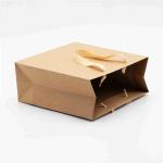Waterproof Black Gusset Kraft Paper Shopping Bags Mini Size