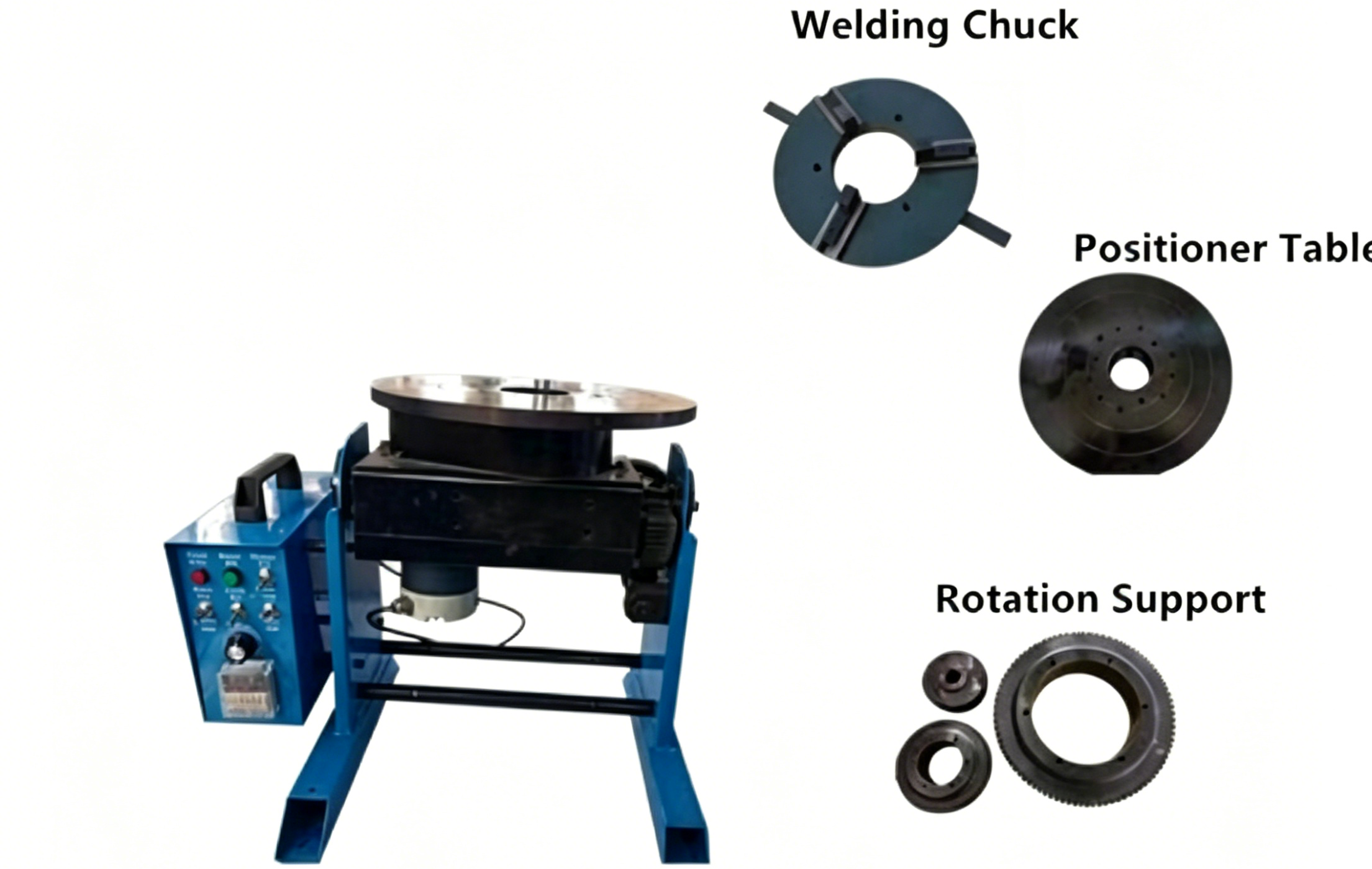 200kg Hydraulic Welding Positioner Automatic Rotating Turning Table for Pipe Cylinder Circumferential Welding