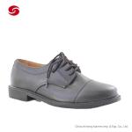 Black Genuine Cow Leather Dress Military Uniform Officer Shoes