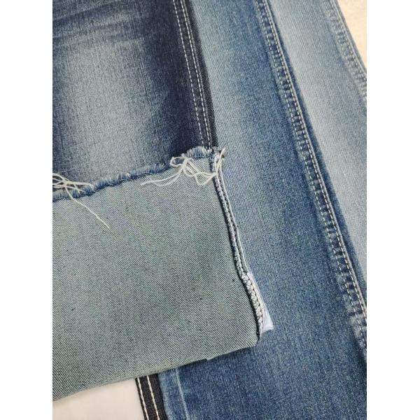 China Super Stretch Cotton Polyester rayon Denim Fabric with 11oz twill For man Jeans factory