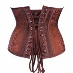 Plus Size Leather Bustier Top Womens Underbust Corset
