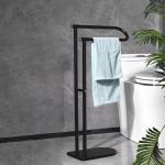 Standing Household Bathroom Metal FOLDABLE Compact Freestanding Hand Towel