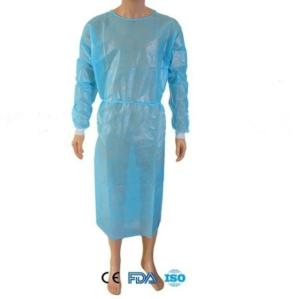 China Clearoom Laboratory Lightweight 23gsm Yellow Isolation Gowns factory