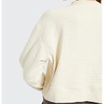 Autumn Winter Gym Crop Top Crew Neck Cotton Pullover Sportwear Cropped