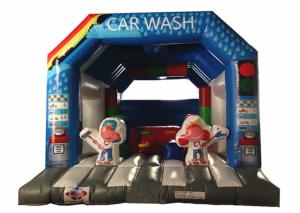 China Wide Inflatable Car Wash Themed Jump House Inflatable Children Bounce With Slide factory