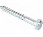 Custom Carbon Stainless Steel Hex Head Coach Screw DIN571 Wood Screw HDG Zinc