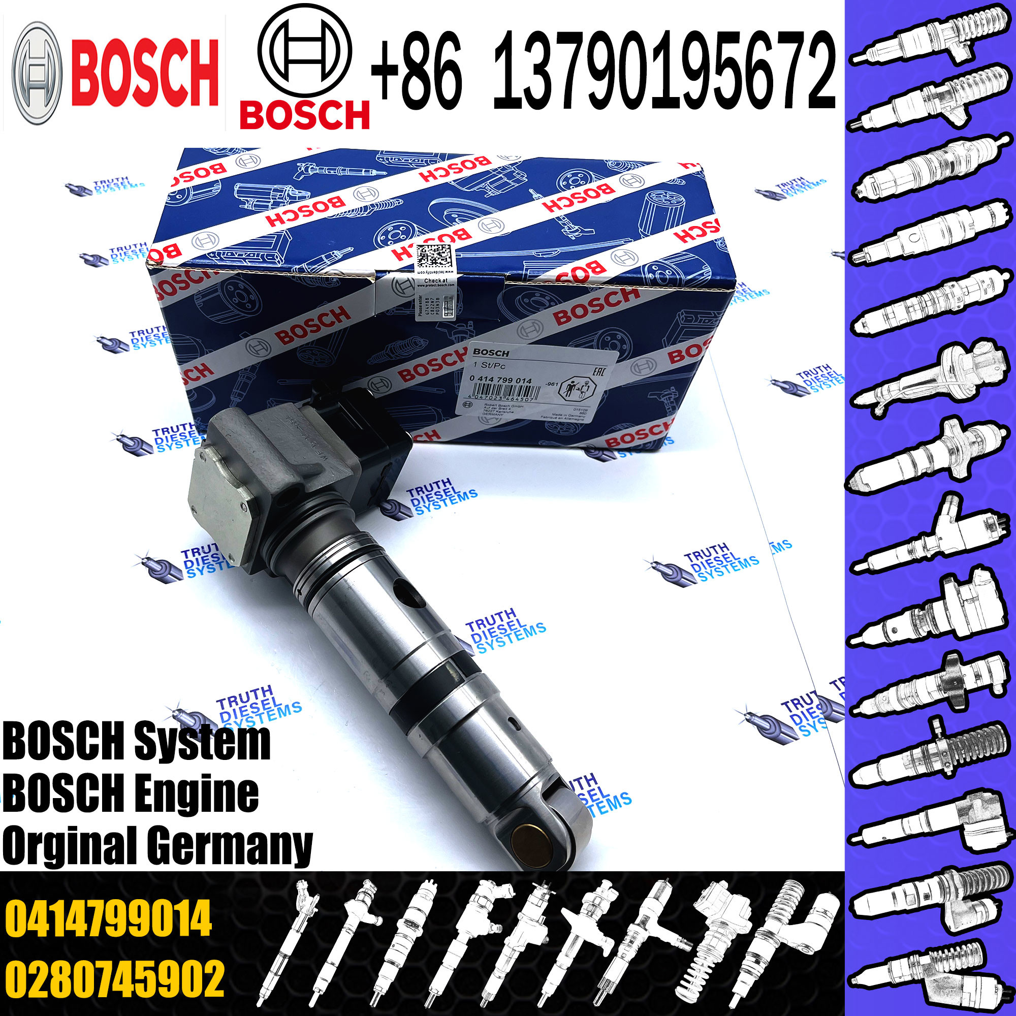 diesel engine fuel injector unit pump 0414799008 0414799027 0414799014