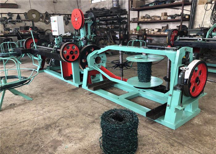Reverse Fully Automatic Barbed Wire Machine Customized Color Easy Operation