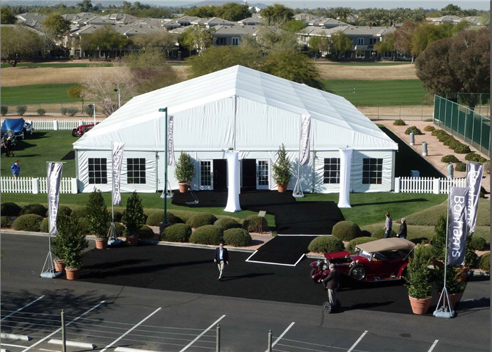 Elegant Square Tube Event Marquee Party Tent With Water Proof Fabric Sidewall