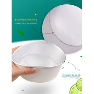 China OEM / ODM Kraft Paper Bowl 750ml Lightweight Customized With Printing factory