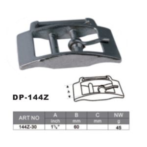 Iron Plated Chrome Pet Buckles Zinc Alloy 1'' 1/4''