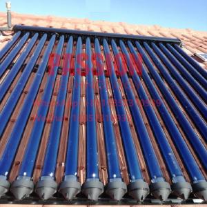 China 20tubes Pressure Solar Collector Black Frame Heat Pipe Solar Thermal Heater factory