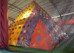 Colourful Iceberg Floating Climbing Wall , Commercial Inflatable Rock Climbing